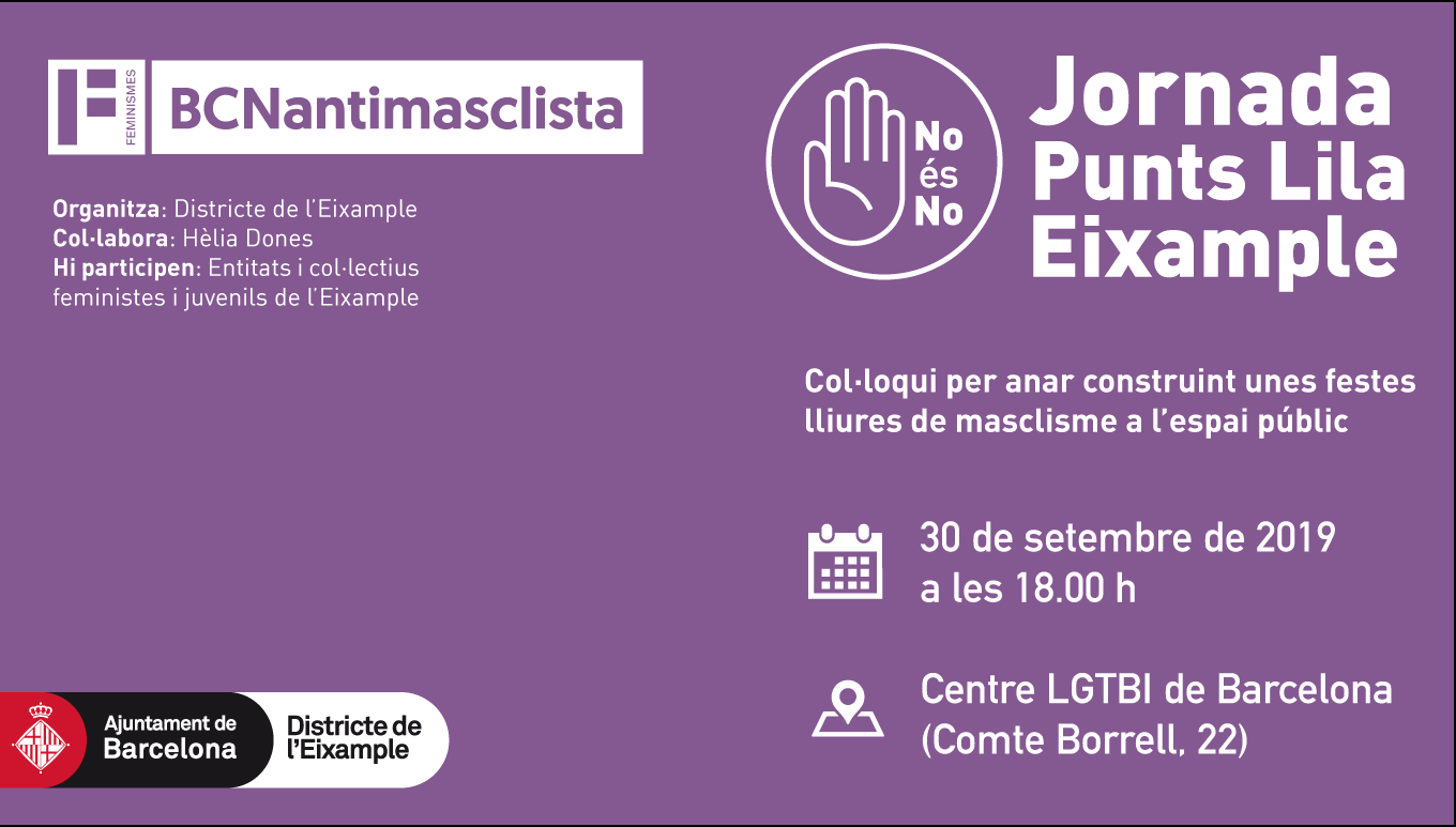 Jornada sobre #PuntsLila del Districte de l'Eixample - Barcelona