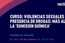 Curso online “Violencias sexuales con presencia de drogas: más allá de la ‘sumisión química’” – 17, 18 y 19/06/25