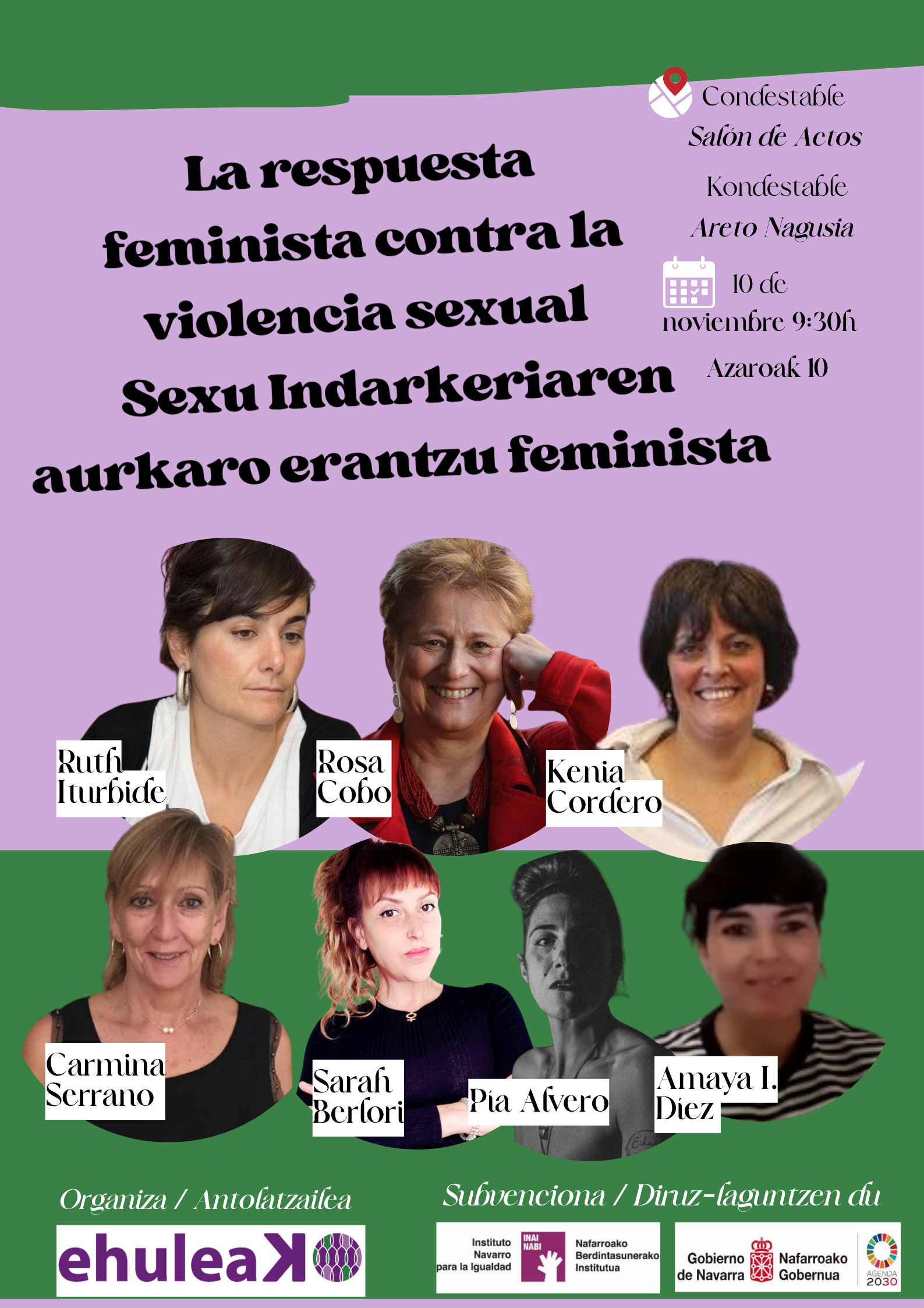 Jornada "La respuesta feminista contra la violencia sexual" // Pamplona - Iruñea