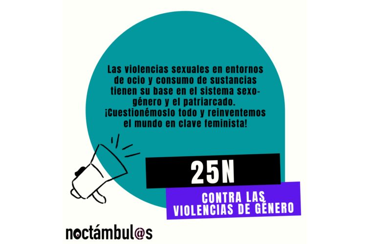 25N Contra las violencias de género: Agenda Noctámbul@s
