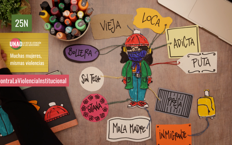 FSC se suma a la campaña de UNAD en la campaña ‘Muchas mujeres, mismas violencias’ para visibilizar la violencia institucional que viven las mujeres con adicciones víctimas de violencia de género