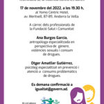 Formacions sobre drogues i gènere i xerrada sobre violències sexuals // Andorra La Vella