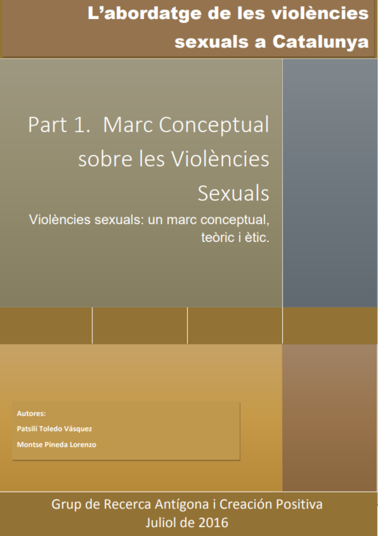 L’abordatge de les violències sexuals a Catalunya (Part 1. Marc conceptual)