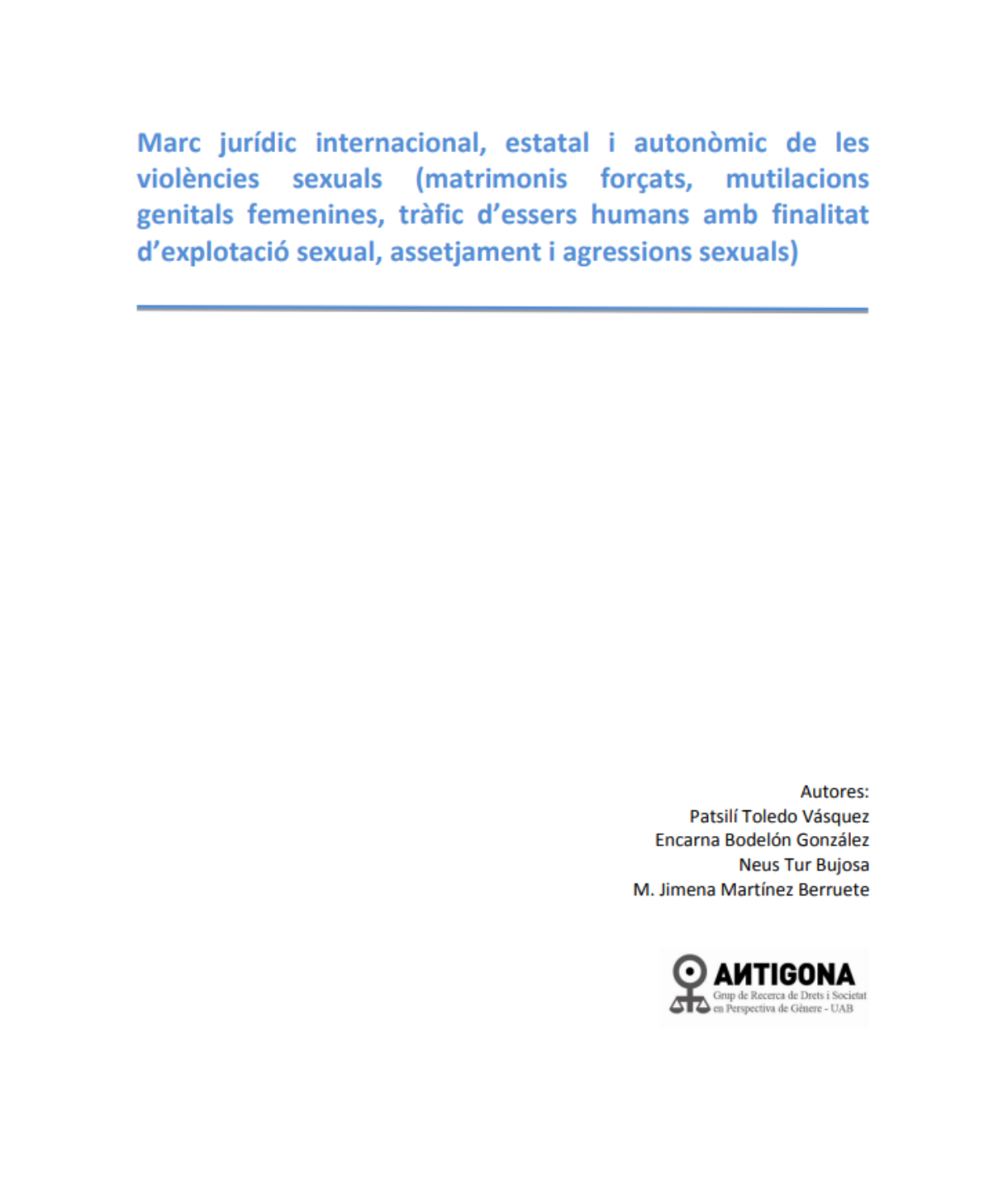 L’abordatge de les violències sexuals a Catalunya (Part 2. Marc jurídic)