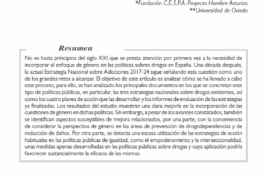 Fernández Rodríguez, M.A. et Al: Género y políticas sobre drogas en España: avances y limitaciones