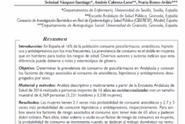 Gil-Garcia, Eugenia et Al: Consumo de psicofármacos en Andalucía. Un análisis de la Encuesta Andaluza de Salud desde la perspectiva de género