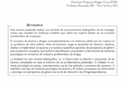 Salamanca Fernánez, Alicia: Gaslighting. Violencias psicológicas en parejas que usan o abusan de drogas