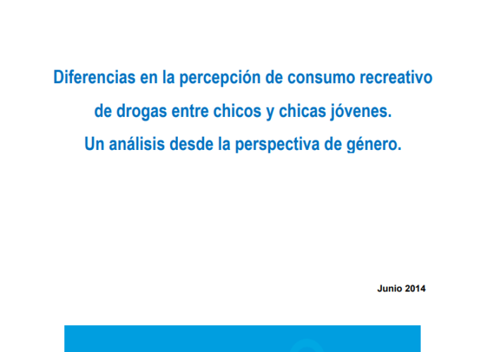 Diferencias en la percepción de consumo recreativo  de drogas entre chicos y chicas jóvenes.  Un análisis desde la perspectiva de género.