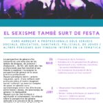 Curs "El sexisme també surt de festa" - Paeria de Cervera