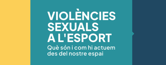 Nou material: Pòster de violències sexuals a l’esport (CAT)