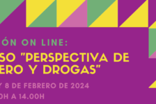 Nueva edición del Curso “Perspectiva de género y drogas” – on line – 5 a 8 febrero 2024