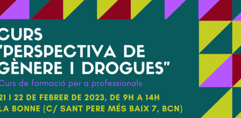 Nova edició del Curs “Perspectiva de gènere i drogues” – Barcelona, 21 i 22 de febrer