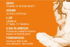 Formación “Perspectiva de género y drogas” en Barcelona – 19 y 26 abril