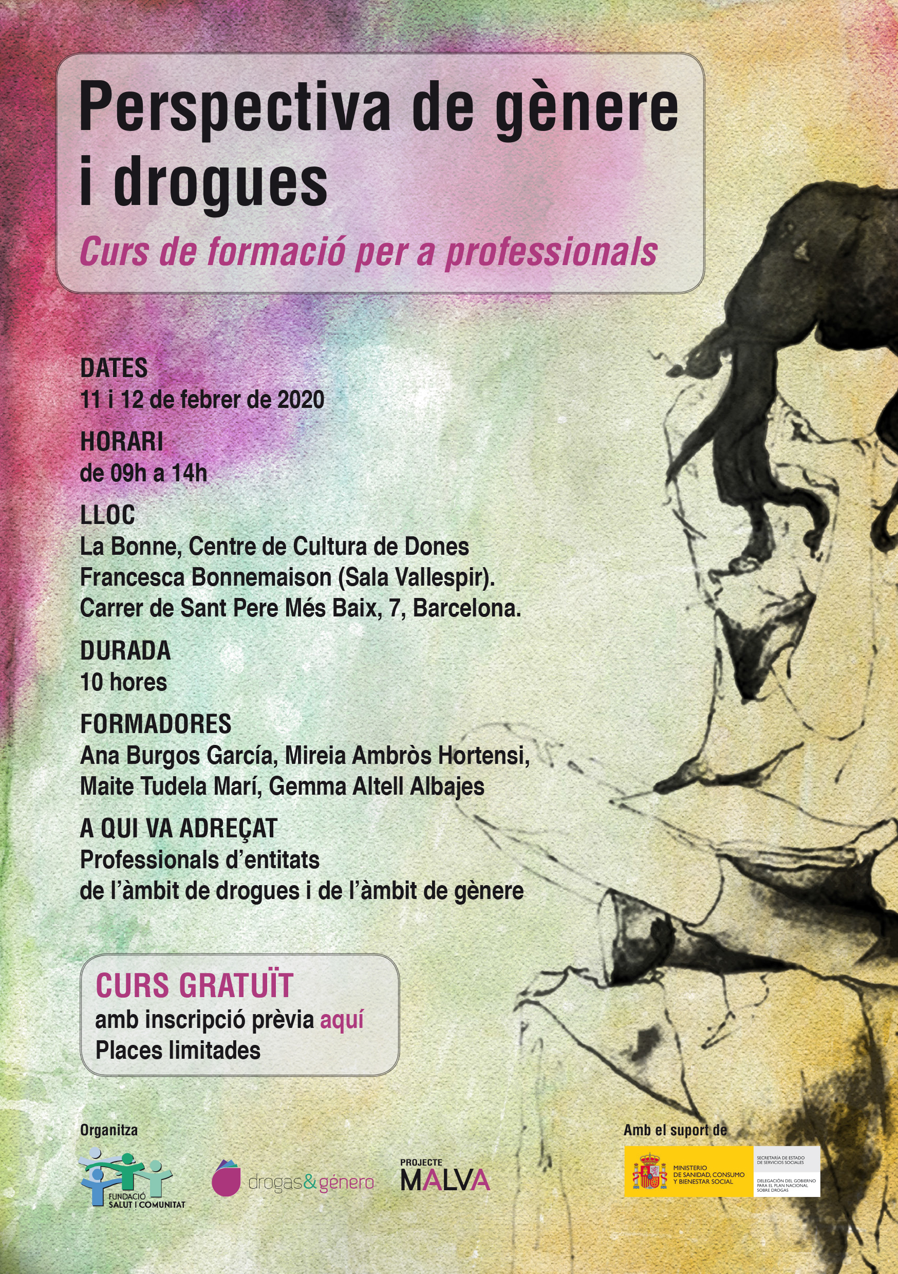 Curs "Perspectiva de gènere i drogues" - Barcelona