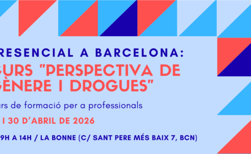 Nova edició del Curs “Perspectiva de gènere i drogues” – Barcelona, 28 i 30 d’abril