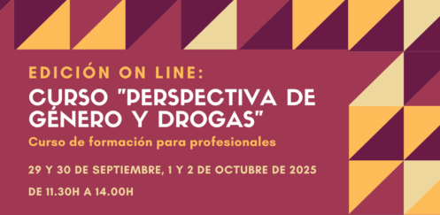 Nueva edición del Curso “Perspectiva de género y drogas” – online – 29 septiembre a 2 octubre 2025