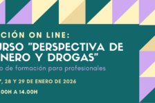Nueva edición del Curso “Perspectiva de género y drogas” – online – 26 a 29 de enero 2026