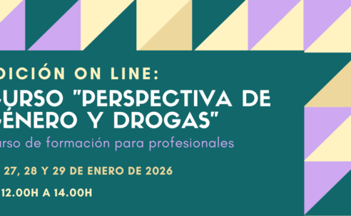 Nueva edición del Curso “Perspectiva de género y drogas” – online – 26 a 29 de enero 2026