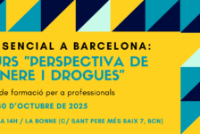 Nova edició del Curs “Perspectiva de gènere i drogues” – Barcelona, 26 i 28 de maig