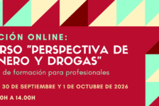 Nueva edición del Curso “Perspectiva de género y drogas” – online – 2026