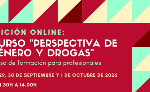 Nueva edición del Curso “Perspectiva de género y drogas” – online – 28/09/26 a 01/10/26