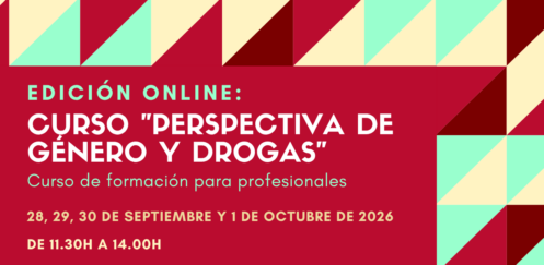 Nueva edición del Curso “Perspectiva de género y drogas” – online – 29/09/26 a 01/10/26
