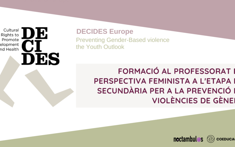 Formació per a professorat de secundària per a la prevenció de violències de gènere (projecte DECIDES)