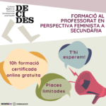 Formació per a professorat de secundària per a la prevenció de violències de gènere (projecte DECIDES) // On line