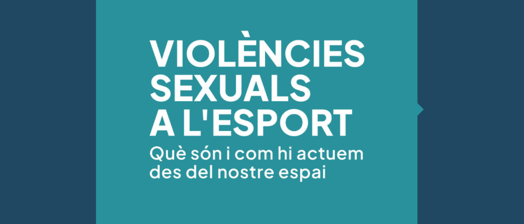 Nou material: Pòster de violències sexuals a l’esport (CAT)