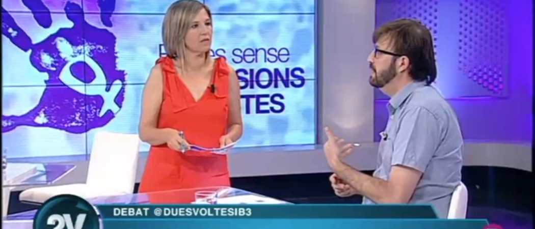 Participamos en programa «Dues voltes» de IB3: agresiones sexistas en fiestas