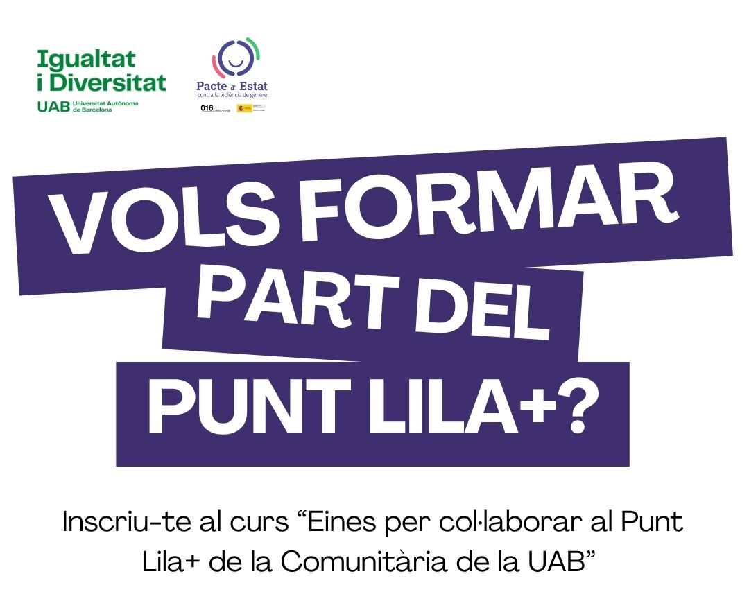 Formació «Eines per col·laborar al punt lila de La Comunitària de la UAB» // Cerdanyola (Barcelona)