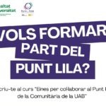 "Eines per col·laborar al Punt Lila de La Comunitària de la UAB" // Universitat Autònoma de Barcelona