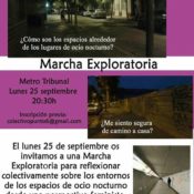 Marcha exploratoria por espacios de ocio nocturno con el Col.lectiu Punt 6 en Madrid