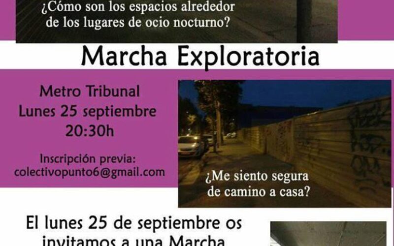 Marcha exploratoria por espacios de ocio nocturno con el Col.lectiu Punt 6 en Madrid