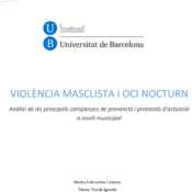 Violencia machista y ocio. Análisis de las campañas de prevención y protocolos de actuación a nivel municipal