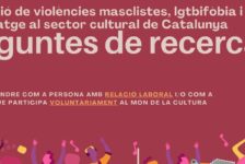 Recerca sobre percepció de violències masclistes, LGBTIfòbia i eines d’abordatge al sector cultural de Catalunya