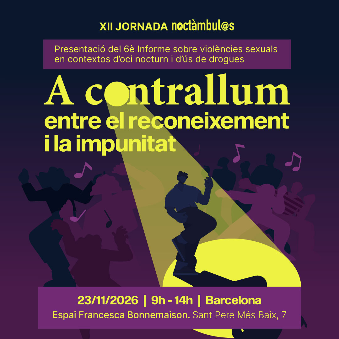XII Jornada Noctàmbul@s de Presentació del 6è Informe sobre violències sexuals en contextos d’oci nocturn i d’ús de drogues // Barcelona