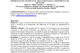 Ochoa Mangado, Enriqueta, et al.: Diferencias de género en el tratamiento de la dependencia de opiáceos