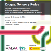 Drogas, Género y Redes // 10 de mayo//  Jornada en Barcelona