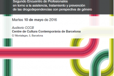 Drogas, Género y Redes // 10 de mayo//  Jornada en Barcelona