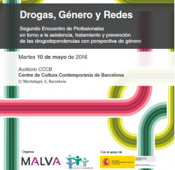 Drogas, Género y Redes // 10 de mayo//  Jornada en Barcelona