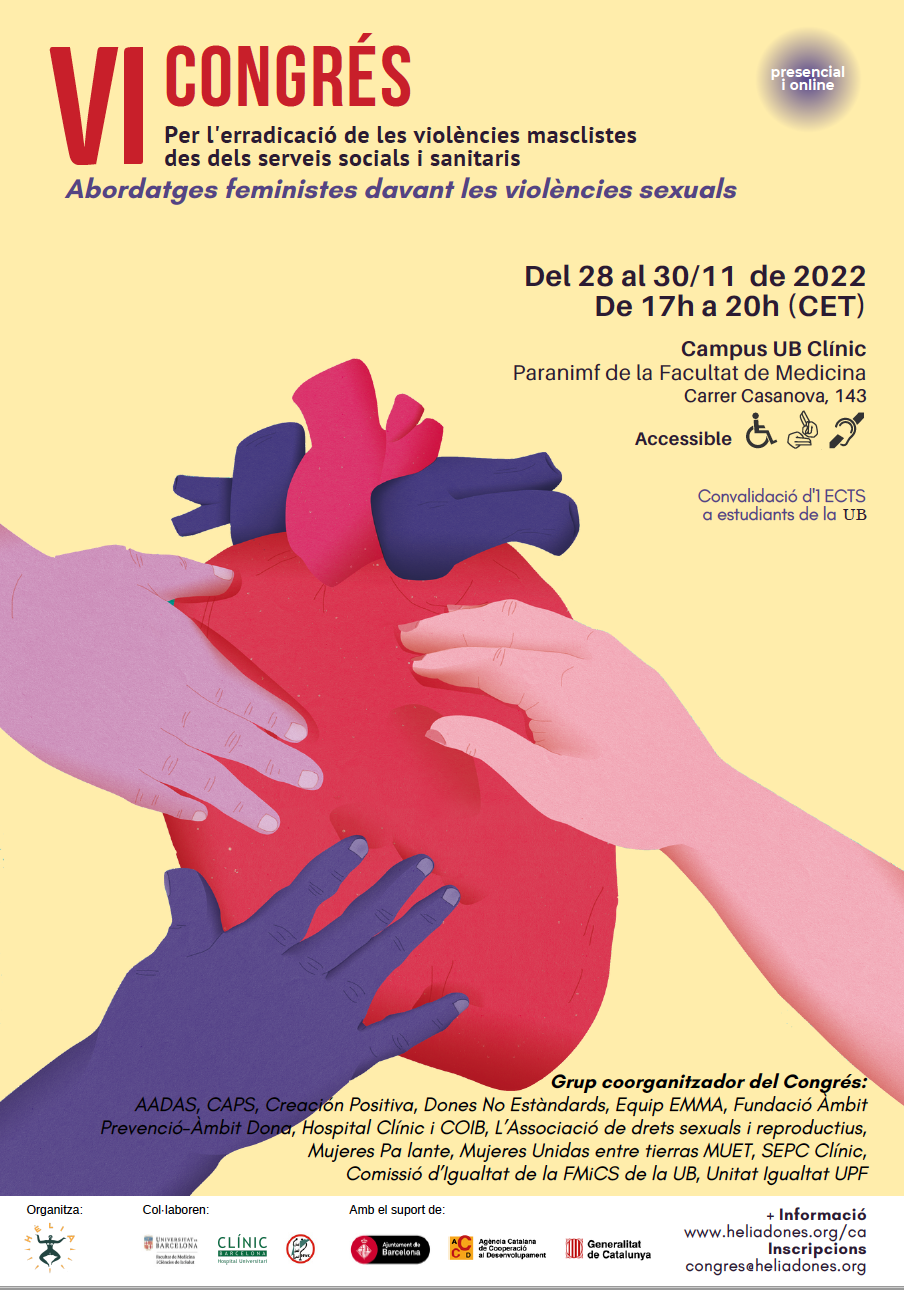 Participem en el VI Congrés per l’erradicació de les violències masclistes des dels serveis socials i sanitaris // Barcelona