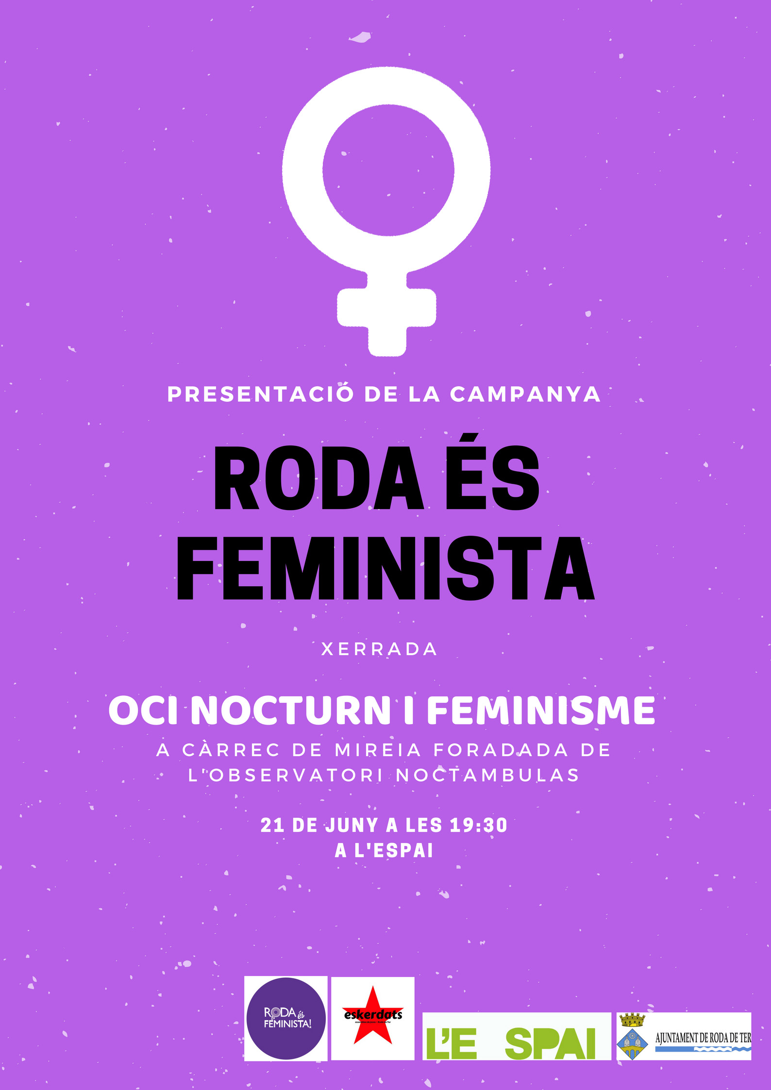 Xerrada sobre "Oci Nocturn i Feminisme" a Roda de Ter