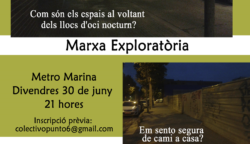 Marcha exploratoria por espacios de ocio nocturno con el Col.lectiu Punt 6