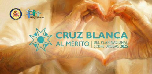 Entregan a Fundación Salud y Comunidad la Cruz Blanca de la Orden al Mérito 2025 del Plan Nacional Sobre Drogas