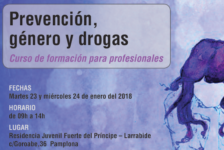 Curso «Prevención, género y drogas» – Pamplona / Iruña, 23-24 enero 2018