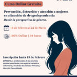 Curso «Prevención, detección y atención a mujeres en situación de drogodependencia desde la Perspectiva de Género» // Online