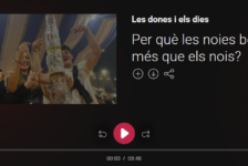 «Per què les noies beuen més que els nois?»: conversa a ‘Les dones i els dies’ (Catalunya Ràdio)
