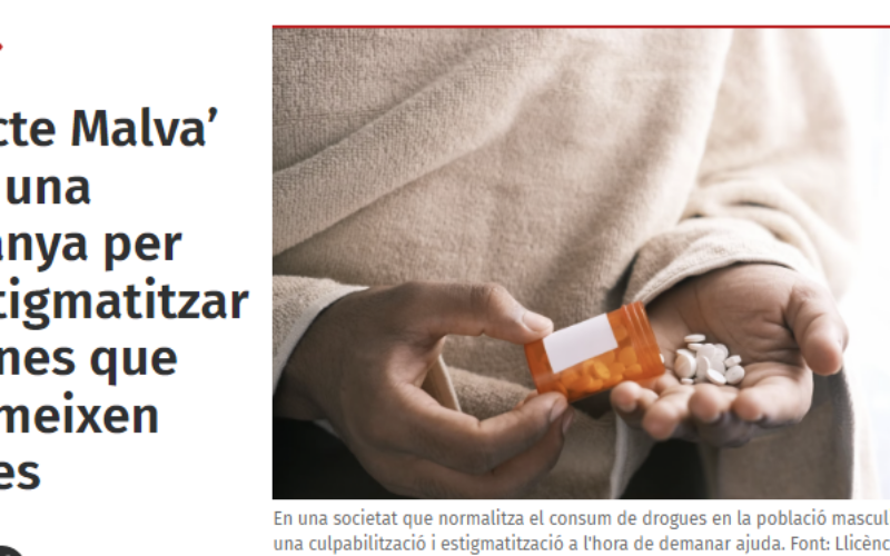 «‘Projecte Malva’ llança una campanya per desestigmatitzar les dones que consumeixen drogues»: notícia de Xarxanet